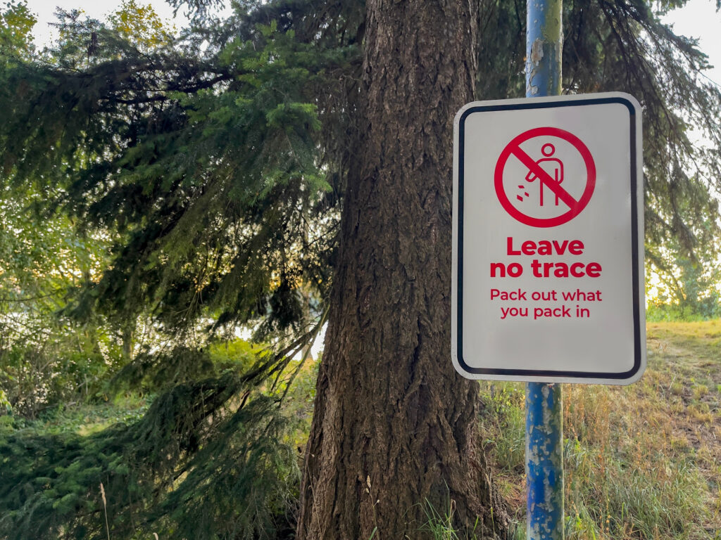 Leave No Trace Sign